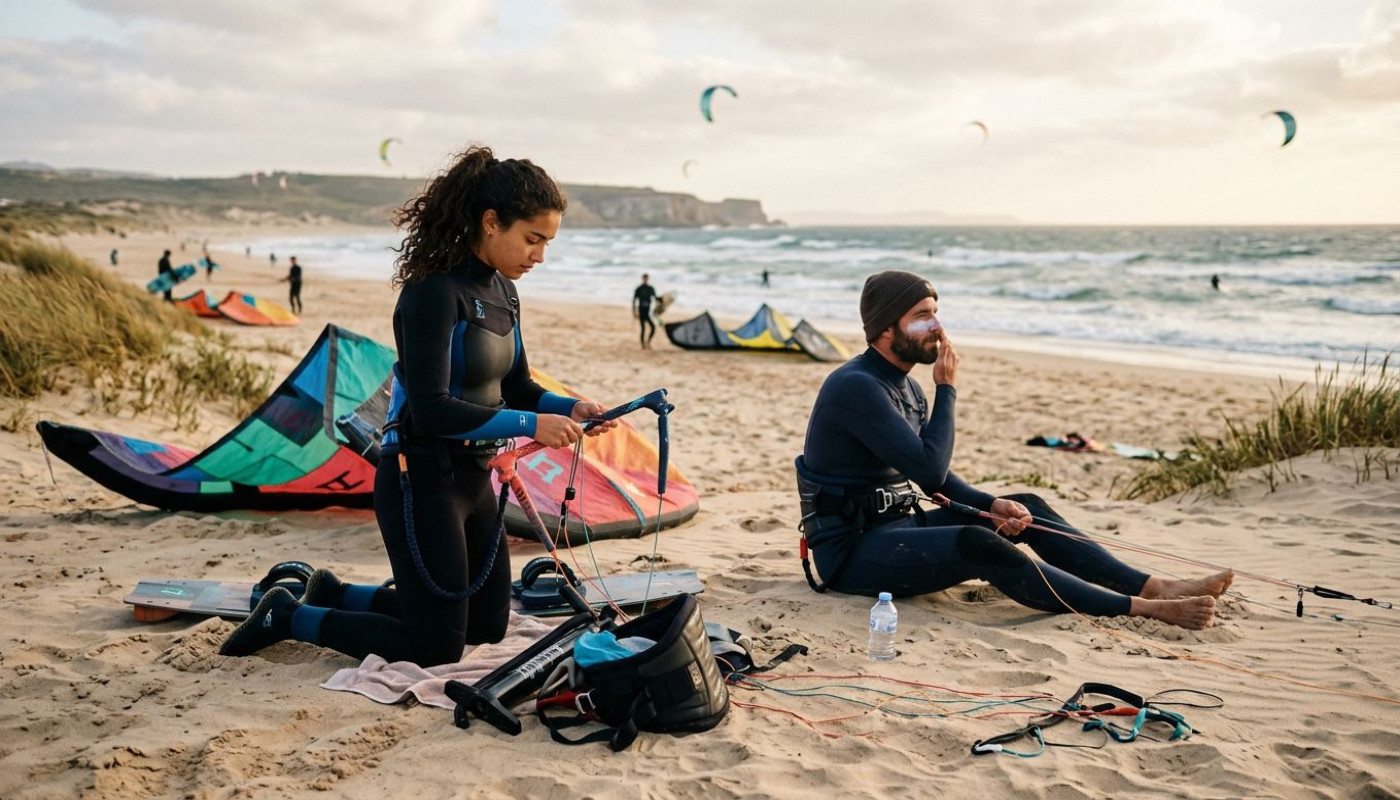 Más allá de la tabla: pequeños rituales previos al kitesurf que marcan la diferencia